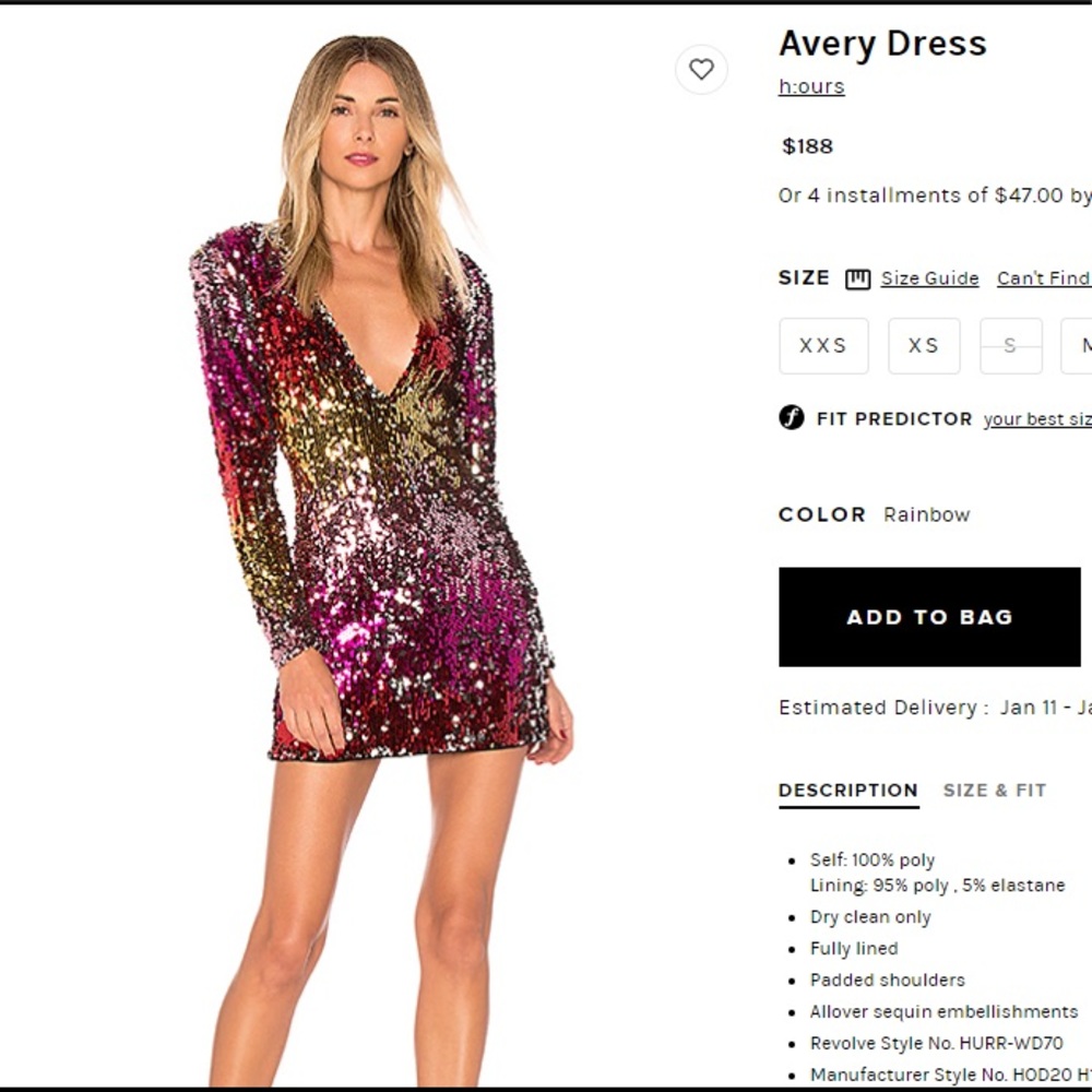 H:ours Avery dress from REVOLVE